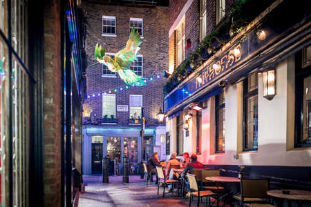 Christmas lights 2016 in Carnaby, London, UKのeditorial素材