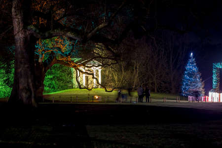 Kew Gardens in Christmas time, London, UKの写真素材