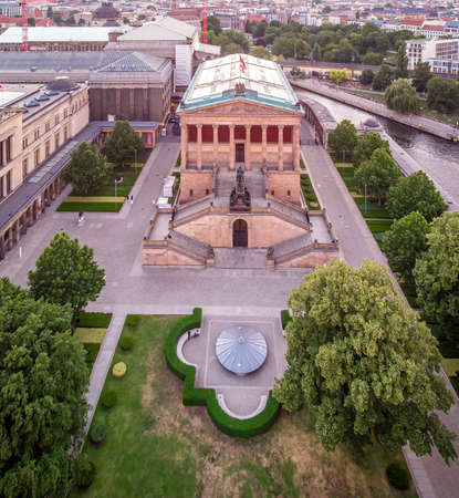 Aerial view of museum island in Berlinのeditorial素材