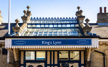 A view of King's Lynn, a seaport and market town in Norfolk, England, UKの写真素材