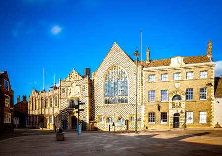 A view of King's Lynn, a seaport and market town in Norfolk, England, UKの写真素材