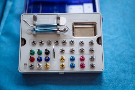 Professional tools for stomatology and maxillofacial surgery.の写真素材