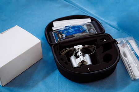 Professional tools for stomatology and maxillofacial surgery.の写真素材