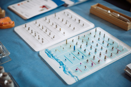 Professional tools for stomatology and maxillofacial surgery.の写真素材