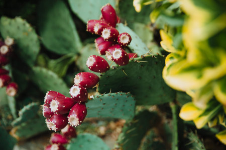 Cactus and its flowers.