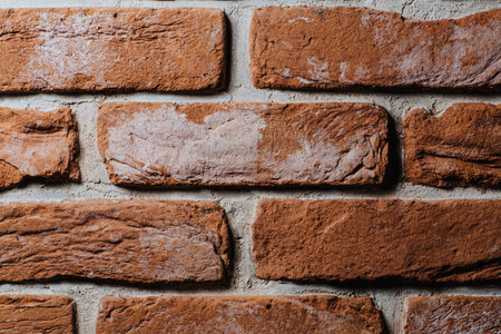 Old red brick wall.