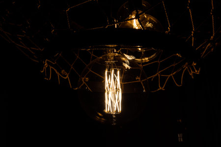 Two pendant burning lights for interior decoration.