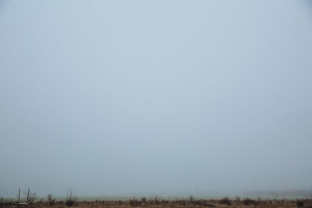 Rainy cloudy sky landscape .