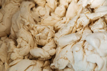 Kneaded ball of bread dough The dough is ready for the next process.の写真素材