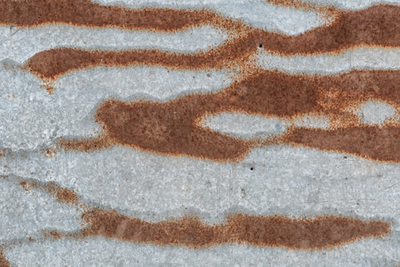 Rusted metal texture, rust and oxidized metal background. Old metal iron panel.