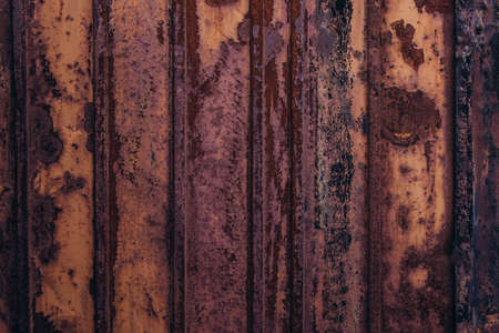 Grunge rusted metal texture, rust background. Oxidized metal background. Old metal iron panelの写真素材