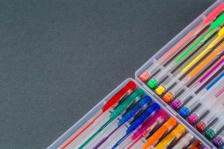 Multi-colored gel pens.の写真素材