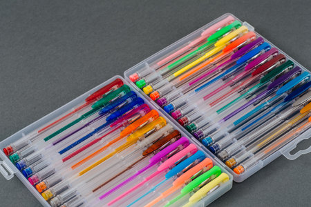 Multi-colored gel pens.の写真素材