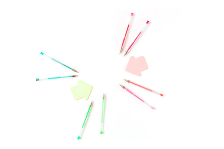 Multi-colored gel pens.の写真素材