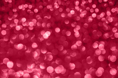 Viva Magenta background with blurry sparklesの写真素材