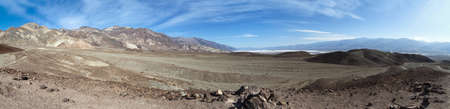 panoramic view of the death valley national parkの写真素材