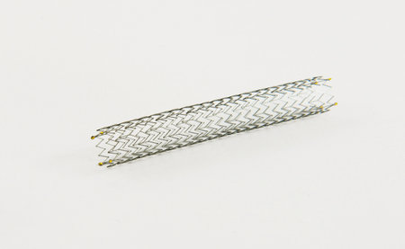 self-expanding nitinol stent for endovascular surgeryの写真素材