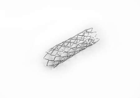 mesh metal balloon-expandable stent for endovascular surgeryの写真素材