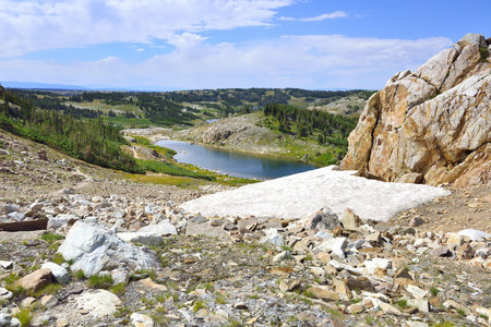 Medicine Bow Mountains in Wyoming during summer