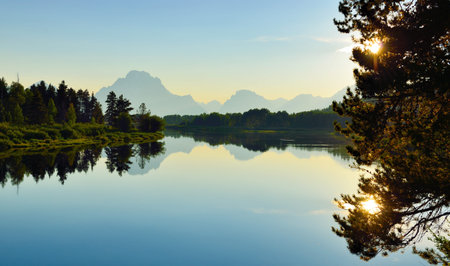 Grand Teton National Park in Summerの写真素材