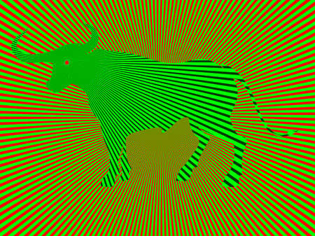 Wild bull optical illusion vector illustrationのイラスト素材