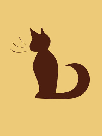 Black Cartoon Cat Silhouette Vector Illustrationのイラスト 素材 ストックフォト 写真素材のstock Foto ストックドットフォト