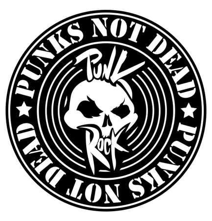 Punk Rock icon Illustrationのイラスト素材