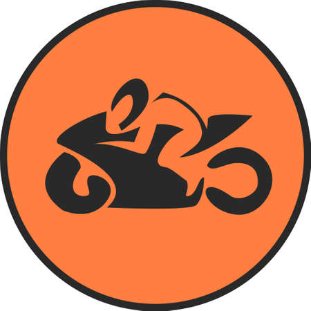 motorcycle racer vectorのイラスト素材