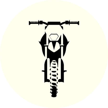 Motorcycle off road, concept, active lifestyle, enduro. vector illustration. Isolation on white backgroundのイラスト素材