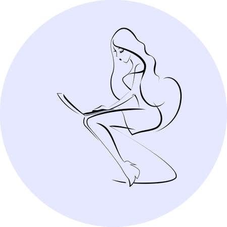 Businesswoman in the officeのイラスト素材