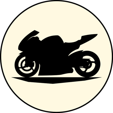 fast extreme sport bike vector  illustration iconのイラスト素材
