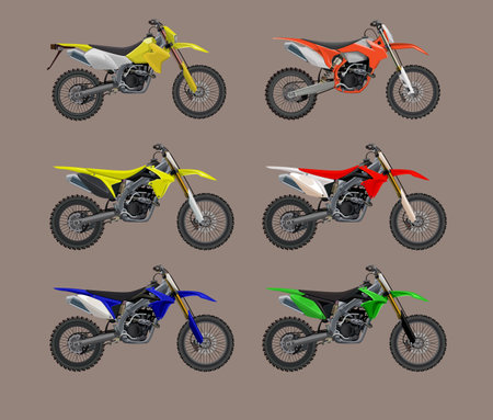 Sport motorcycle moto technic drawing. vector iconのイラスト素材