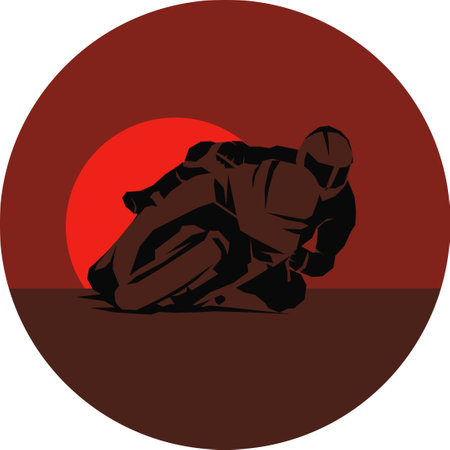fast extreme sport bike vector illustration iconのイラスト素材