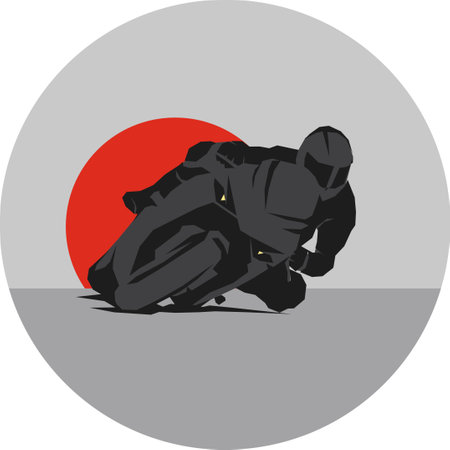 fast extreme sport bike vector illustration iconのイラスト素材