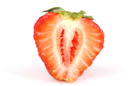 Half of strawberryの写真素材