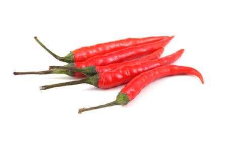 Three chili peppersの写真素材