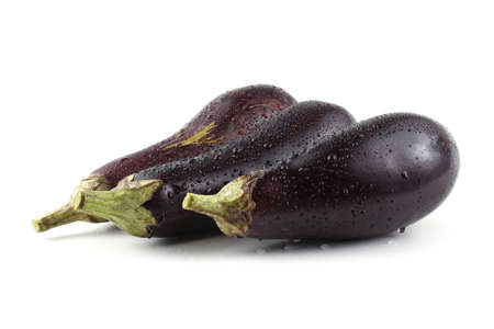 Three auberginesの写真素材