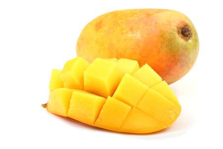 Mango with a halfの写真素材