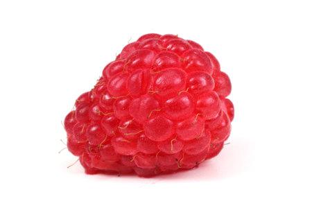 Raspberry isolated on white