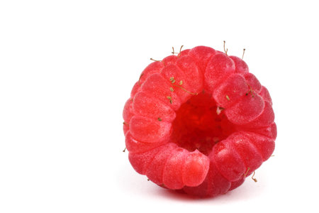 Raspberry isolated on white