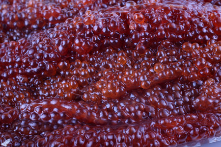 Red caviar background