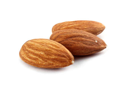 Almond isolated on white backgroundの写真素材