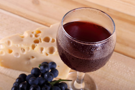 Grape, wine, cheese. Southern lunch
