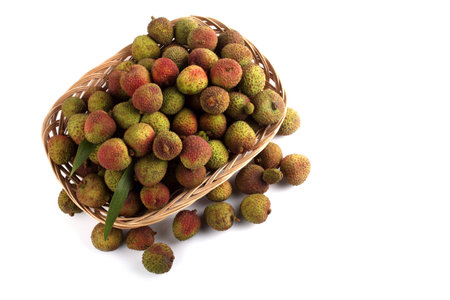 Lychee isolated on white