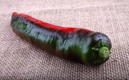 Hot pepper on baggingの写真素材