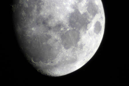 Moon through telescope. Big magnificationの写真素材