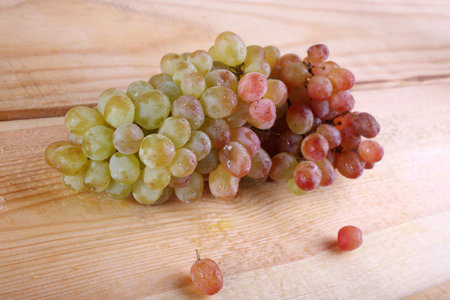 Grape on table. Autumn harvest