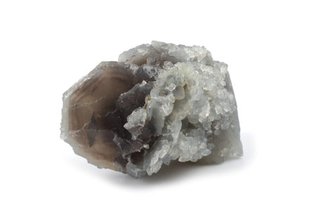 Fluorite isolated on white