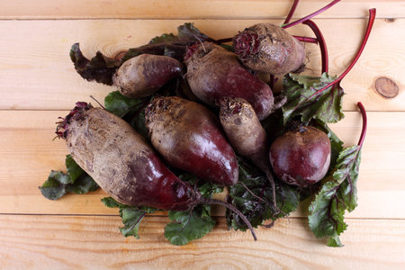 Beets on table