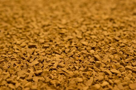 Dry instant coffee granules - brown texture, drinkの写真素材
